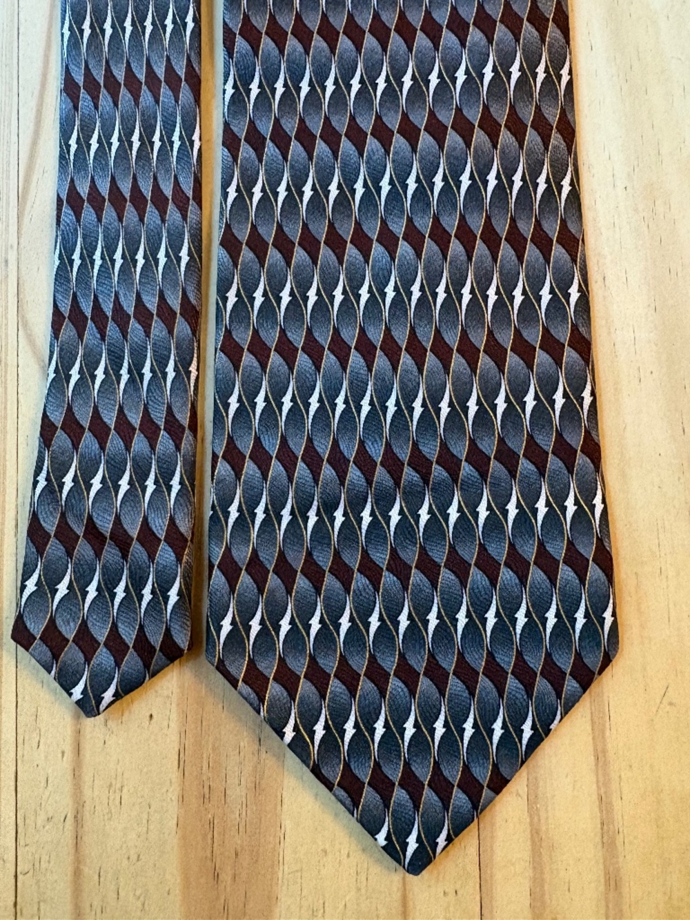 Vintage Via Europa 100% Silk Necktie - 4" Wide